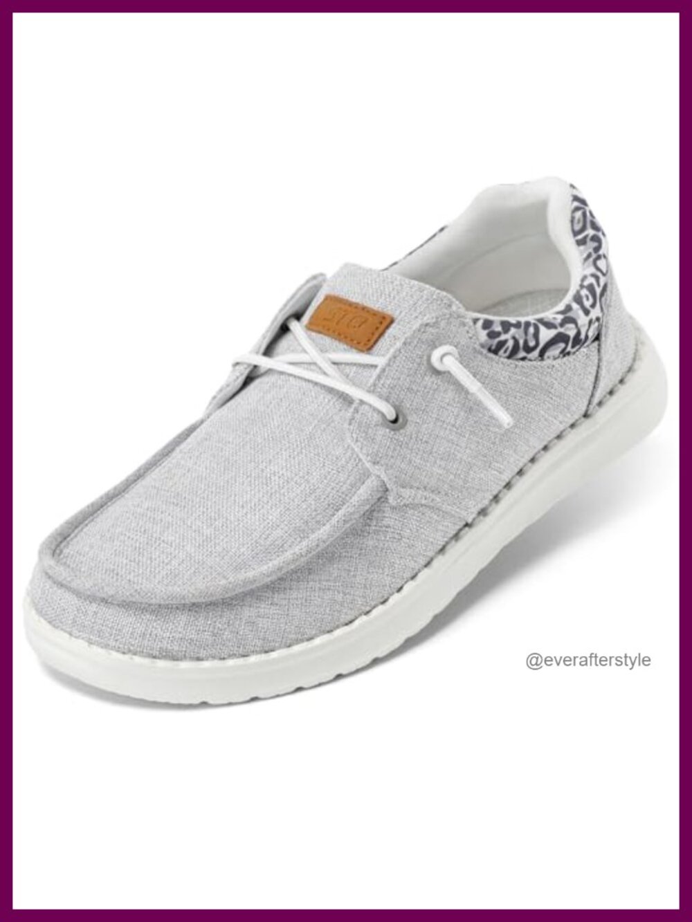 Women's Canvas Slip On Loafers with Arch Support Comfortable Boat Shoes